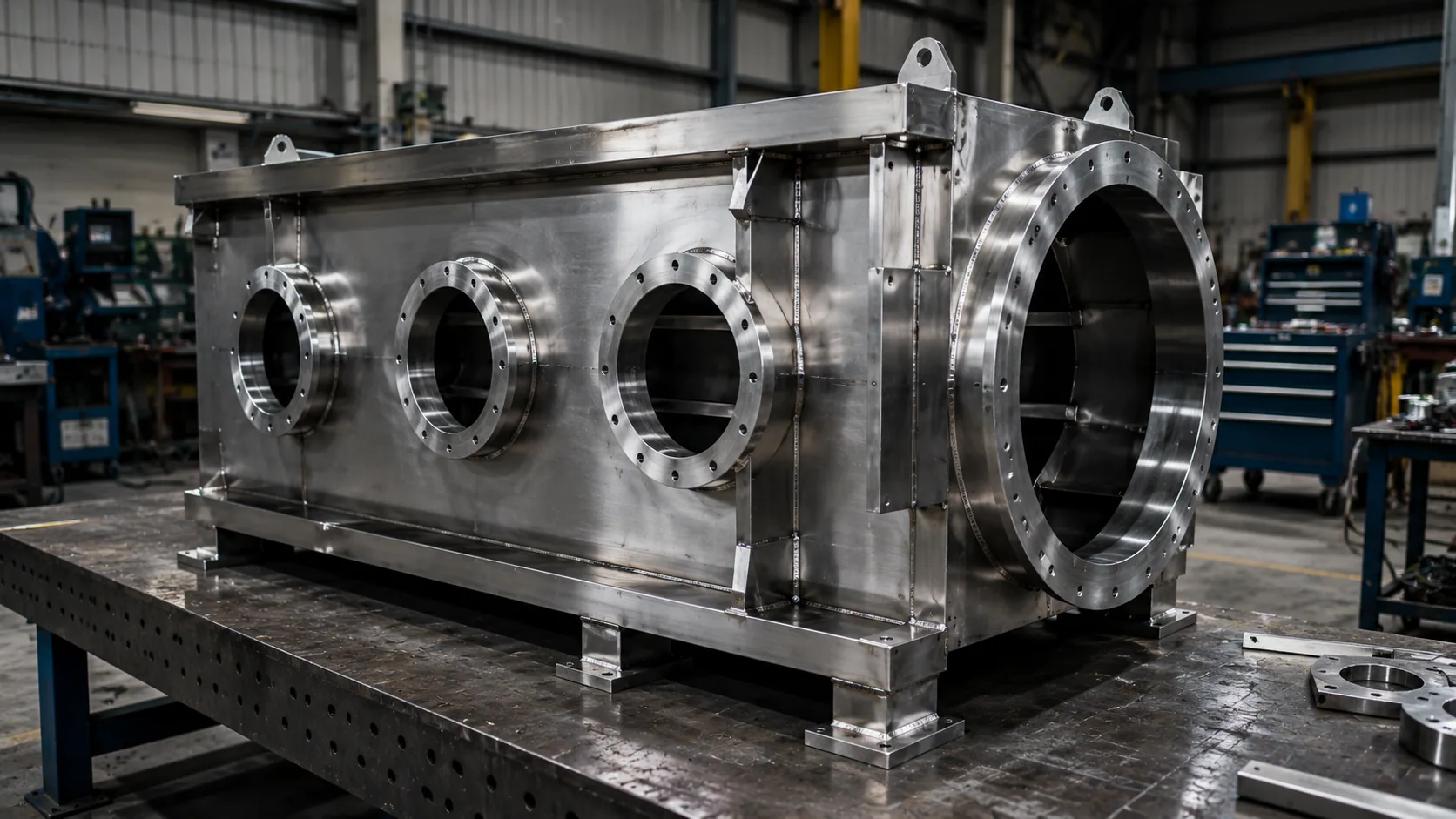 Industrial stainless steel component build