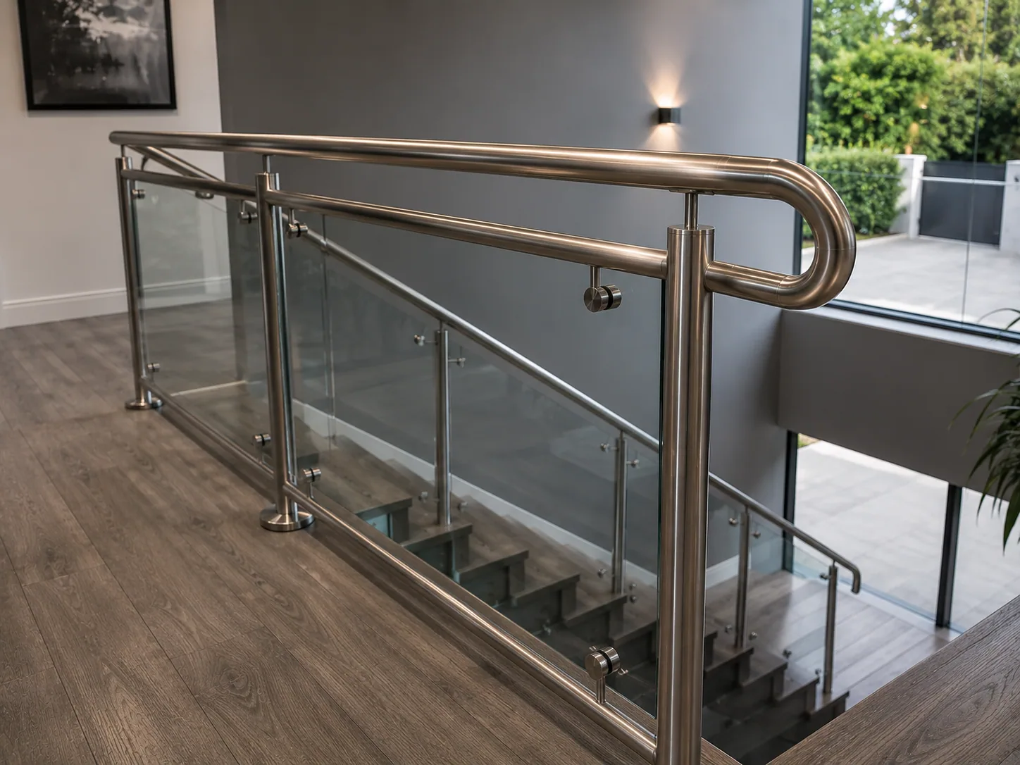 Bespoke custom stainless steel handrail